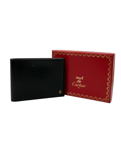 Cartier 二つ折り財布 レザー メンズ カルティエ