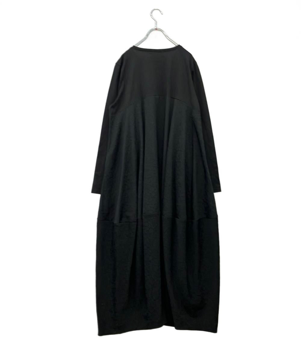 美品 BEARDSLEY 長袖ワンピース 総柄 マルワンピース コクーン型 タグ付き BEZ1032209 レディース SIZE 2 (M) ビアズリー