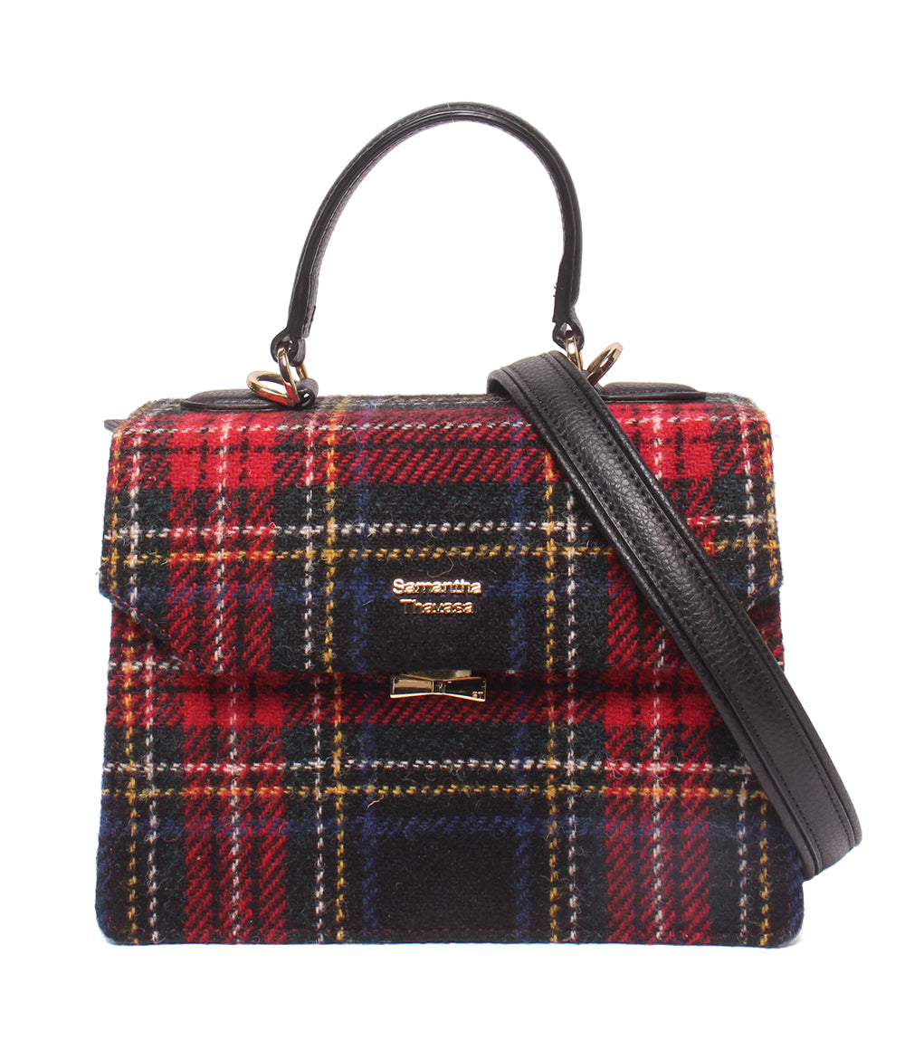 Samantha Thavasa HARRIS TWEED 2WAY ハンドバッグ ショルダーバッグ 斜め掛け レディース サマンサタバサ ハリスツイード