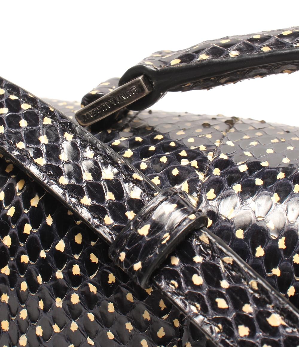 SAINT LAURENT 2way ハンドバッグ ショルダーバッグ 斜め掛け ベルシャス パイソン 482051 レディース サンローラン