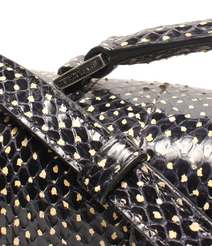 SAINT LAURENT 2way ハンドバッグ ショルダーバッグ 斜め掛け ベルシャス パイソン 482051 レディース サンローラン