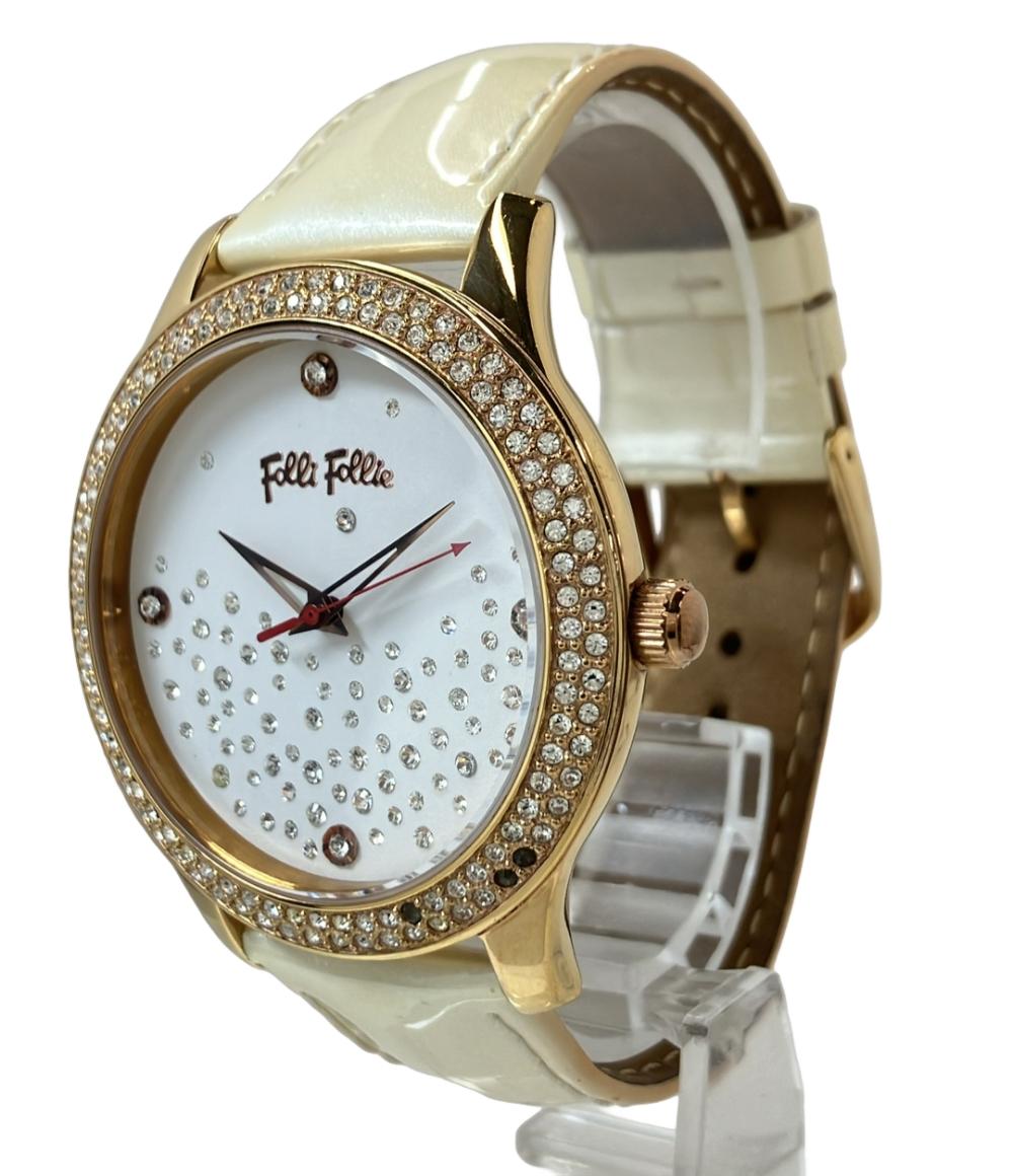 フォリフォリ 腕時計 クオーツ ホワイト WF0B045SS レディース Folli Follie