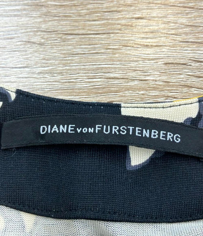 ダイアン フォン ファステンバーグ 長袖ワンピース17 ﾚﾃﾞｨｰｽｲﾝﾅｰ DIANE VON FURESTENBERG 長袖ﾜﾝﾋﾟｰｽ ﾌﾗﾜｰ柄／ﾈｲﾋﾞｰ レディース SIZE 2 (XS)