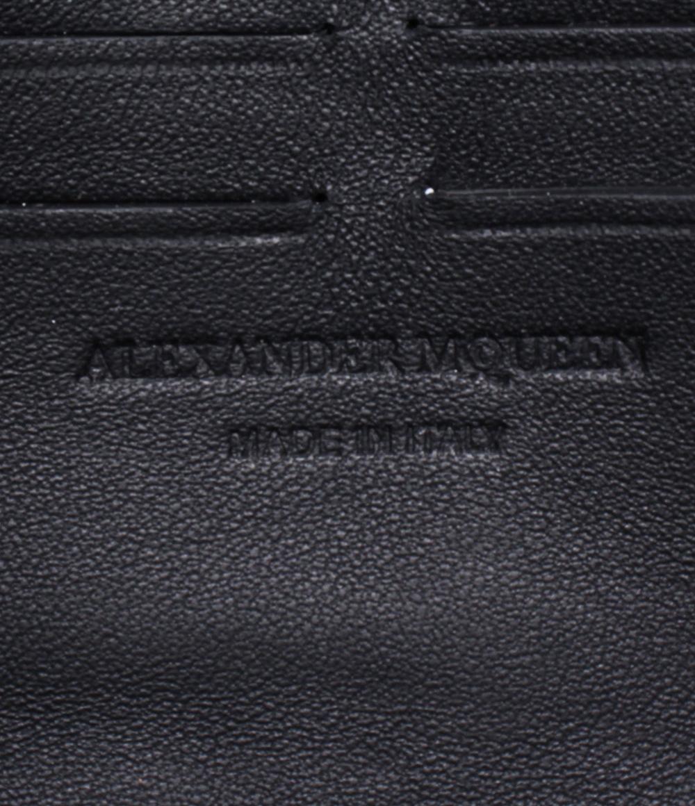 【美品】アレキサンダーマックイーン レザー スカル 長財布 アレキサンダーマックイーン 財布 レディース スカルモチーフ