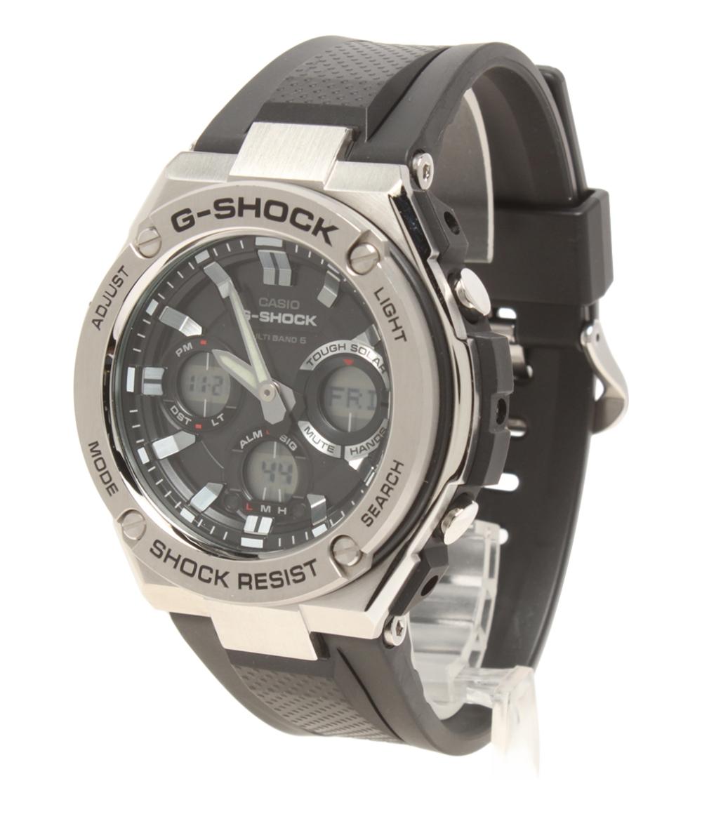 CASIO 腕時計 Gスチール G-STEEL G-SHOCK ソーラー ブラック GST-W110-1AJF メンズ カシオ