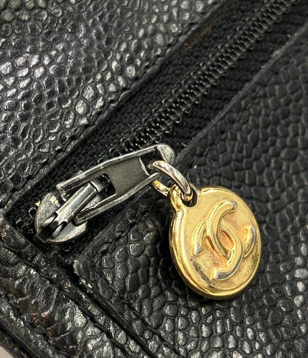 CHANEL 財布 ゴールド金具 キャビアスキン レディース シャネル