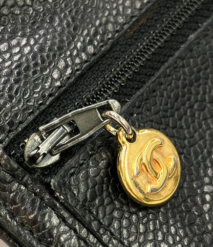 CHANEL 財布 ゴールド金具 キャビアスキン レディース シャネル