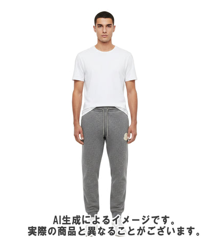 MONCLER スウェットパンツ ロゴ付き 裏起毛 24AW J20918H00020 809KX メンズ SIZE M モンクレール