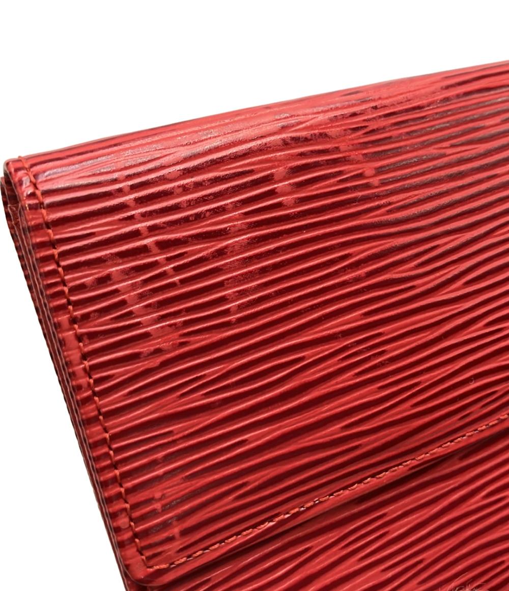 LOUIS VUITTON Wホック二つ折り財布 ポルトモネ ビエ カルトクレディ エピ M63487 レディース ルイ・ヴィトン