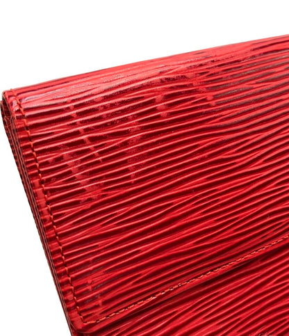 LOUIS VUITTON Wホック二つ折り財布 ポルトモネ ビエ カルトクレディ エピ M63487 レディース ルイ・ヴィトン