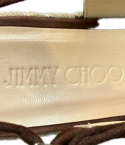 Jimmy Choo ウェッジソールサンダル エスパドリーユスエード レディース SIZE 38 ジミーチュウ