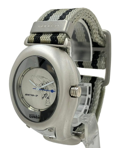 腕時計 機動戦士ガンダム RX-78-2モデル 20周年記念 クオーツ シルバー メンズ