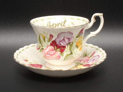 ロイヤルアルバート カップ＆ソーサー フラワー オブ ザ マンス 4月 スイートピー ROYAL ALBERT