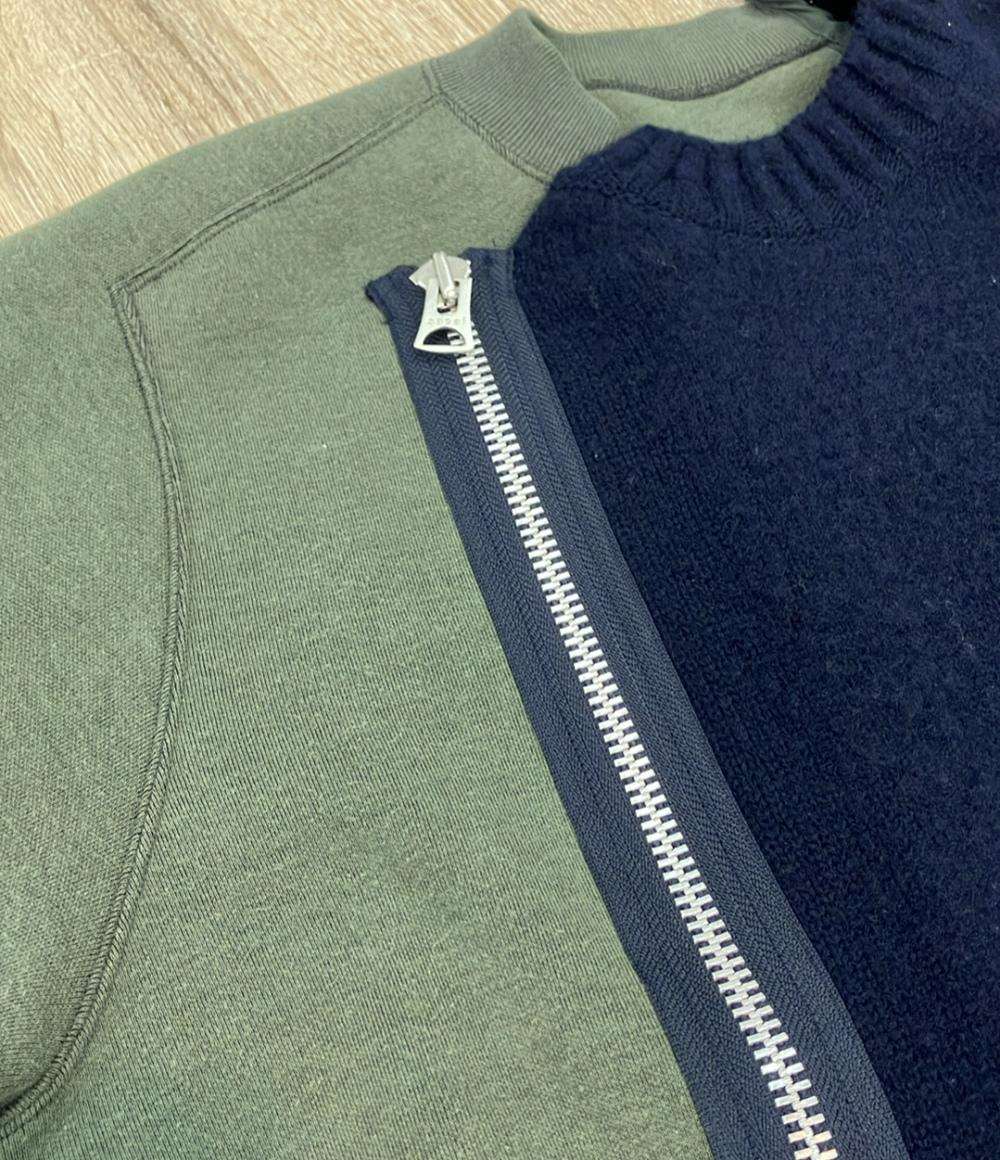 Sacai スウェットシャツ ニット 24aw ドッキング 24-03459M メンズ SIZE 1 (S) サカイ