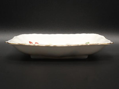 美品 WEDGWOOD スクエアディッシュ 皿 22cm ワイルドストロベリー ウエッジウッド