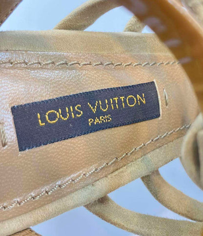 訳あり LOUIS VUITTON スエードサンダル 編み込み レディース SIZE 34 21.5(cm) ルイ・ヴィトン