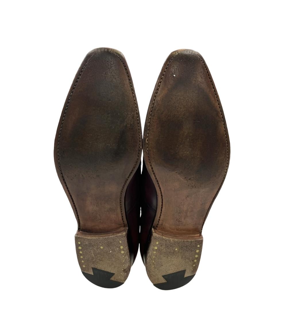 CROCKETT&JONES ドレスシューズ × 別注Paul Smith ストレートチップ バーガンディ メンズ SIZE 7 (25.5cm) クロケットアンドジョーンズ