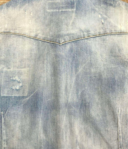 DSQUARED2 長袖 デニムシャツ ダメージ加工 メンズ SIZE 44 (S) ディースクエアード