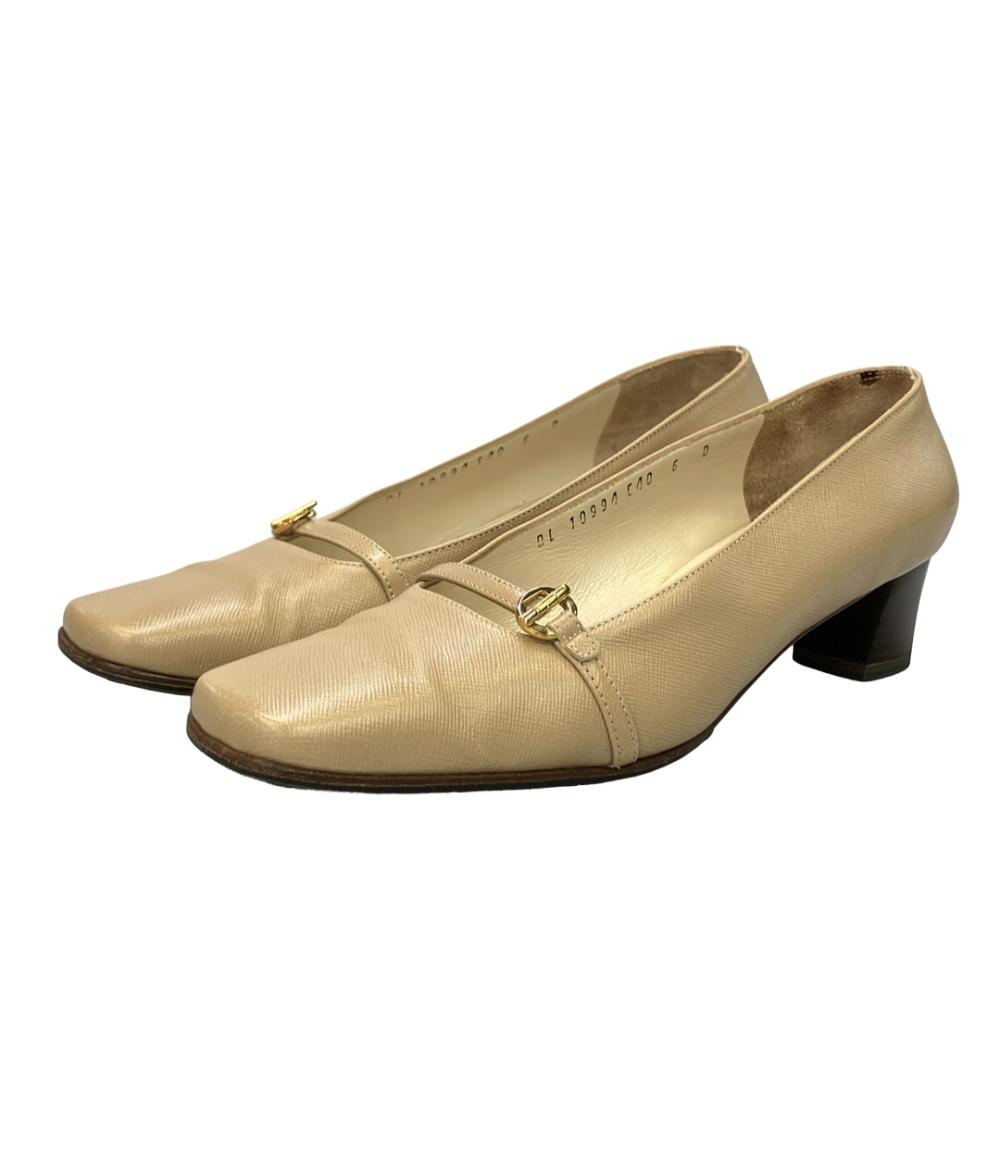Salvatore Ferragamo スクウェアトゥパンプス レディース SIZE 6 (23.5cm) サルヴァトーレフェラガモ