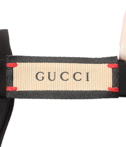 美品 GUCCI シルククレープ ボウタイ シルク100% ダブルG 660079 4G005 メンズ グッチ