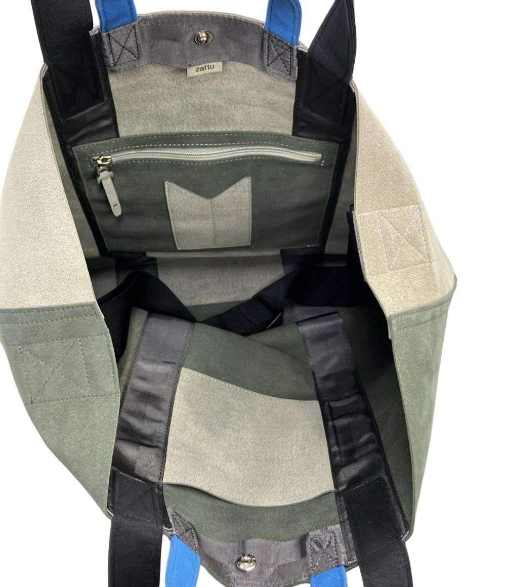 美品 zattu トートバッグ ショルダーバッグ 2WAY 斜め掛け スウェード レディース ザッツ