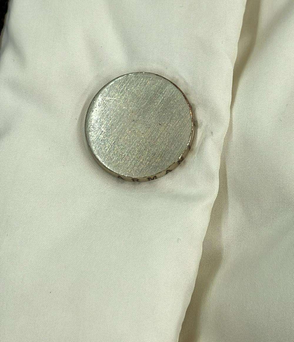 美品 ARMANI EXCHANGE ロングダウンベスト ロゴテープデザイン 6GYQ10 YNNAZ レディース SIZE S アルマーニエクスチェンジ