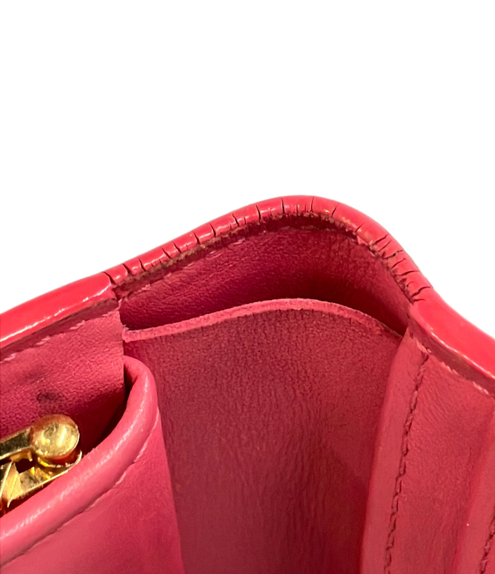 LOUIS VUITTON 二つ折り財布 がま口 ポルトフォイユ ヴィエノワ ヴェルニ M9141F レディース ルイ・ヴィトン