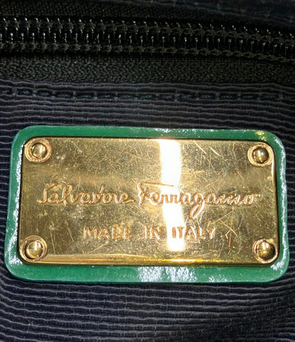 訳あり Salvatore Ferragamo 2WAY ハンドバッグ ショルダーバッグ 斜め掛け ヴァラ レディース サルヴァトーレフェラガモ