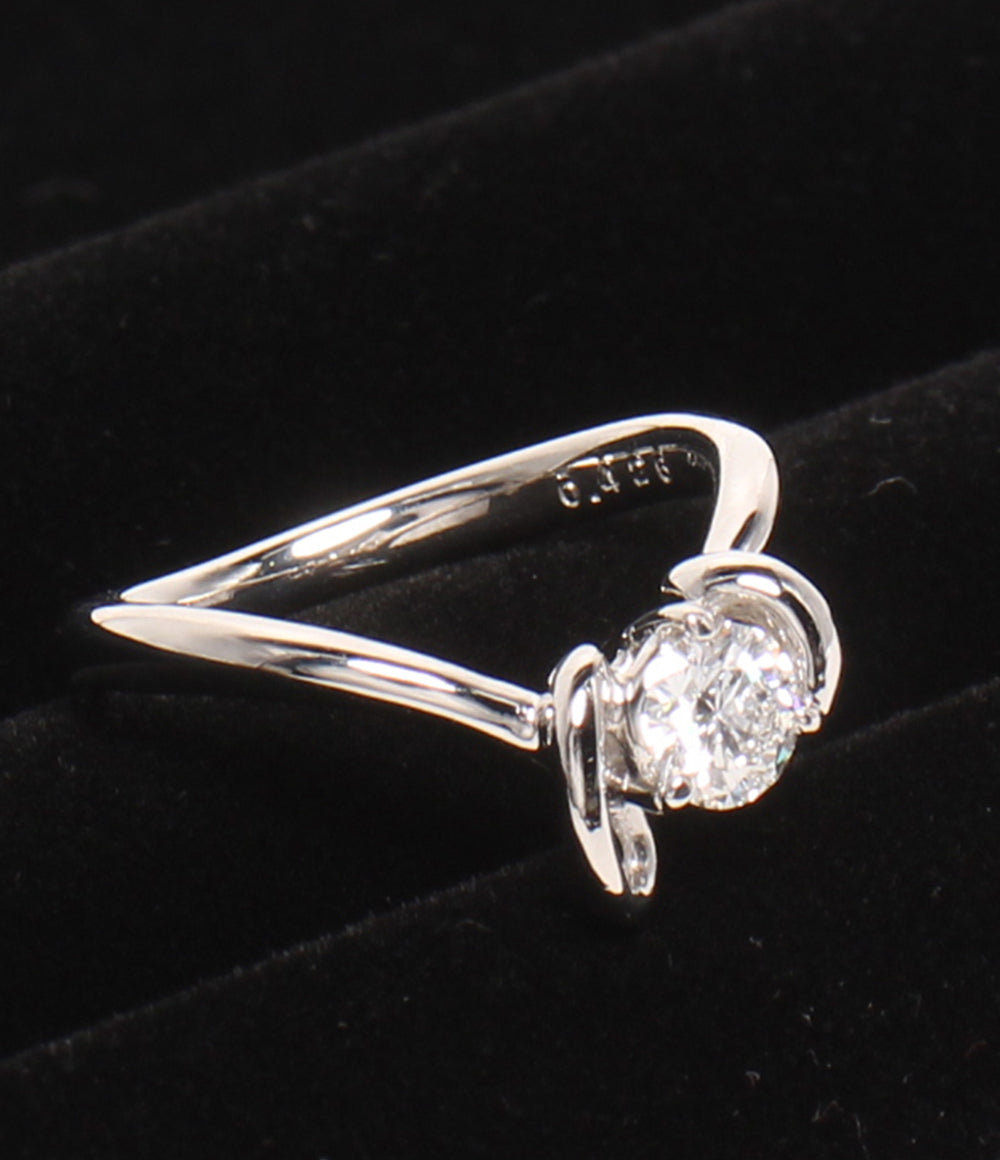 美品 リング 指輪 Pt900 ダイヤ 0.426ct レディース SIZE 10号