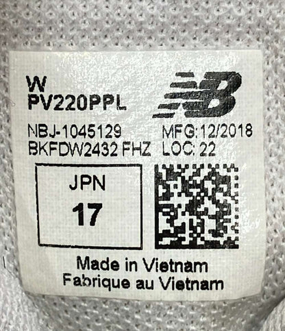 NEW BALANCE ローカットスニーカー PV220PPL キッズ SIZE 17.0 ニューバランス