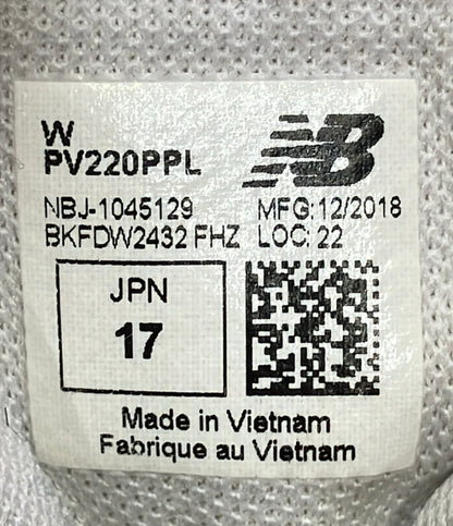 NEW BALANCE ローカットスニーカー PV220PPL キッズ SIZE 17.0 ニューバランス
