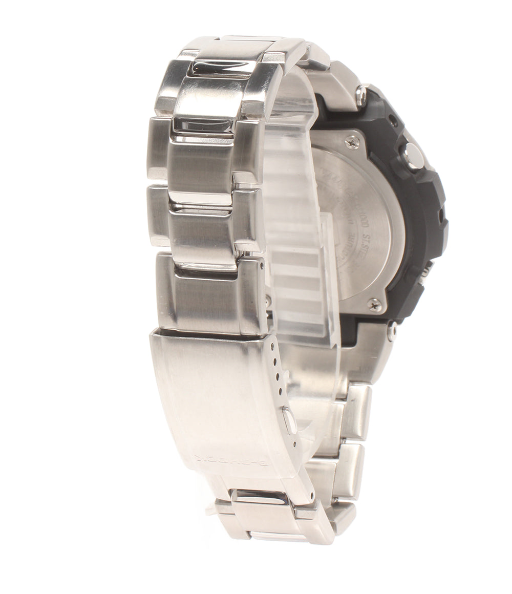 CASIO 腕時計 Gスチール G-STEEL 電波ソーラー G-SHOCK ソーラー ブラック GST-W100D メンズ カシオ