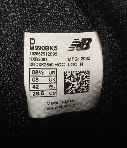 NEW BALANCE ローカットスニーカー M990BK5 メンズ SIZE 26.5 ニューバランス