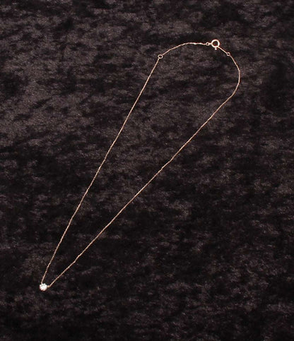 美品 canal4℃ ネックレス K10 CZ レディース カナルヨンドシー