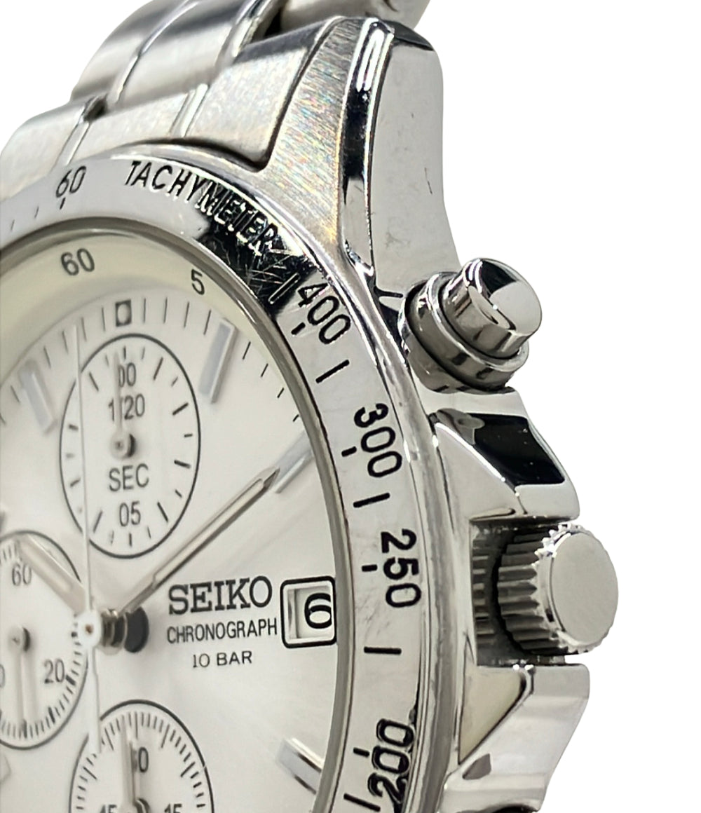 SEIKO 腕時計 クオーツ シルバー 7T92-0DW0 メンズ セイコー