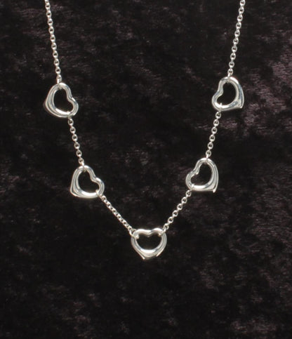 美品 TIFFANY&Co. ネックレス SV925 エルサ ペレッティ オープンハート レディース ティファニー