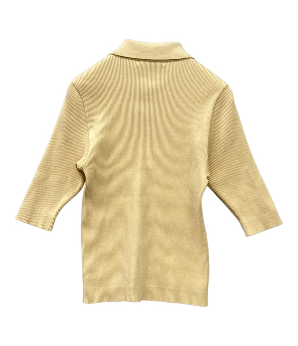 AURALEE 半袖ポロシャツ リブ ニット COTTON HIGH GAUGE RIB KNIT POLO A00P01HR レディース SIZE 1 (S) オーラリー