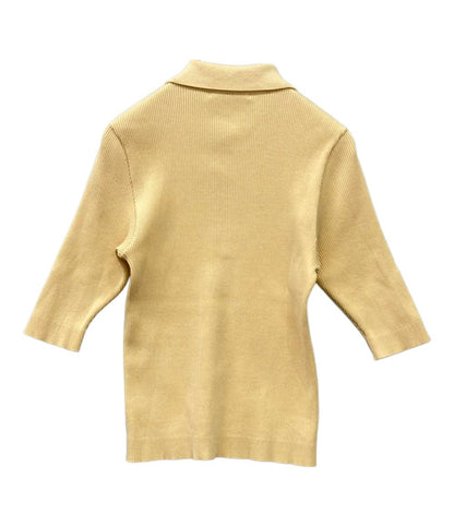 AURALEE 半袖ポロシャツ リブ ニット COTTON HIGH GAUGE RIB KNIT POLO A00P01HR レディース SIZE 1 (S) オーラリー