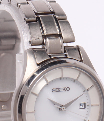 SEIKO 腕時計 ソーラー ホワイト V137-0CS0 レディース セイコー