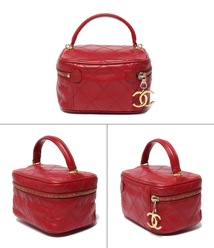 CHANEL 2WAY ハンドバッグ チェーンショルダーバッグ 肩掛け 斜め掛け バニティバッグ ゴールド金具 0番台 レディース シャネル