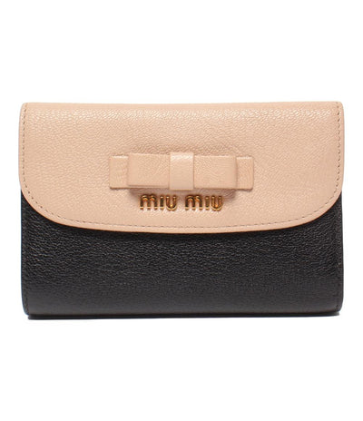 美品 MIUMIU 三つ折り財布 レディース レディース ミュウミュウ