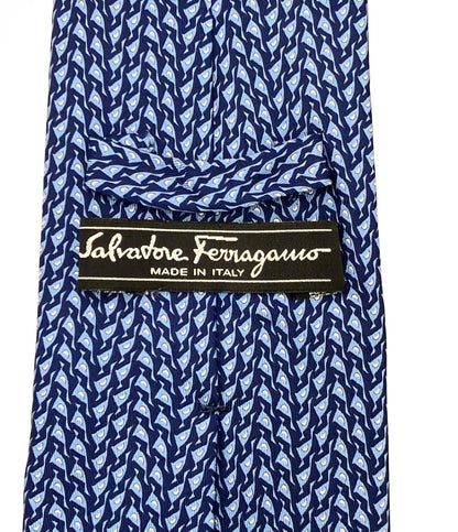 Salvatore Ferragamo ネクタイ シルク 100% メンズ サルヴァトーレフェラガモ
