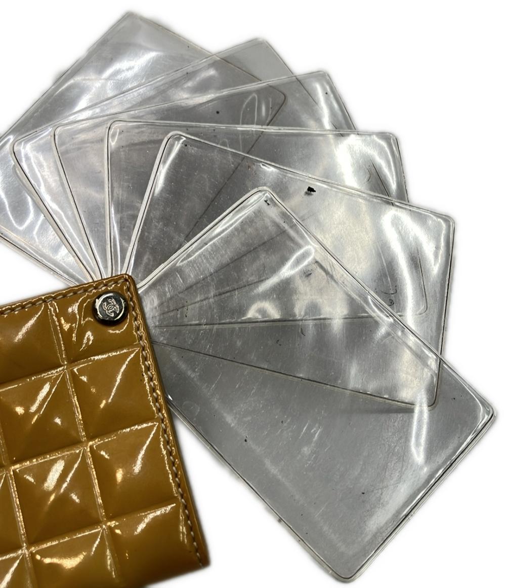 CHANEL カードケース シルバー金具 チョコバー レディース シャネル