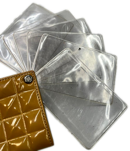 CHANEL カードケース シルバー金具 チョコバー レディース シャネル