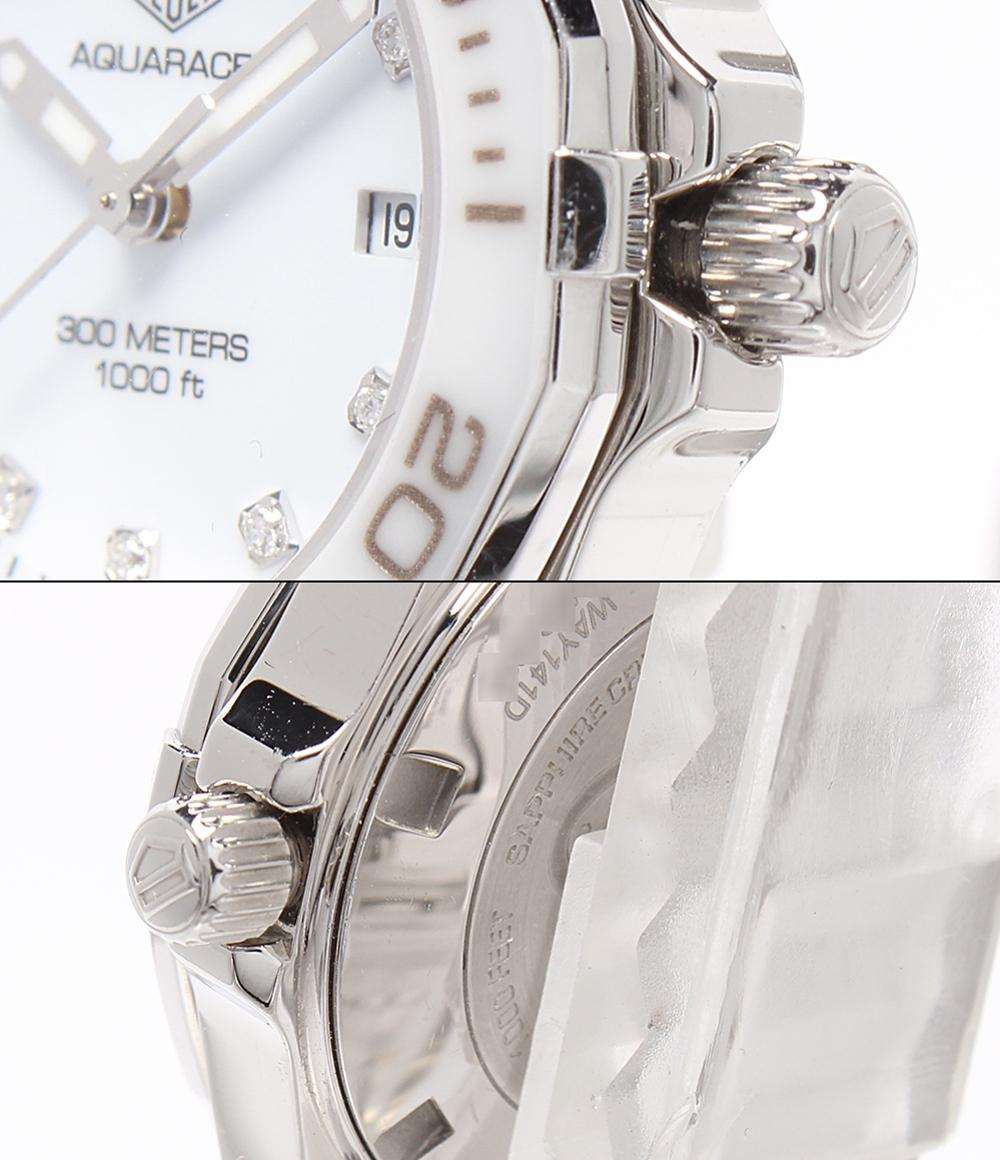 TAG HEUER 腕時計 アクアレーサー レディ スティール＆セラミック クオーツ ホワイト WAY141D.BA0919 レディース タグホイヤー