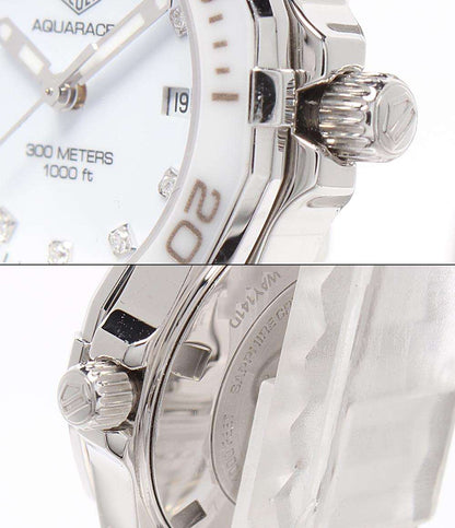 TAG HEUER 腕時計 アクアレーサー レディ スティール＆セラミック クオーツ ホワイト WAY141D.BA0919 レディース タグホイヤー
