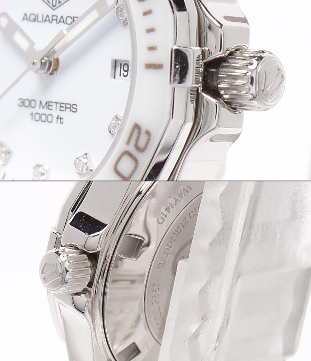 TAG HEUER 腕時計 アクアレーサー レディ スティール＆セラミック クオーツ ホワイト WAY141D.BA0919 レディース タグホイヤー