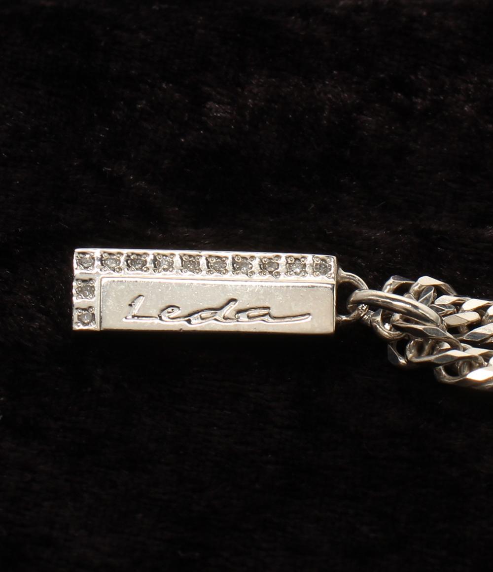 レダシルマ Leda SILMA 喜平　ネックレス ダイヤモンド0.12 美品 レダシルマ 喜平ネックレス SV ダイヤ 0.12ct メンズ Leda