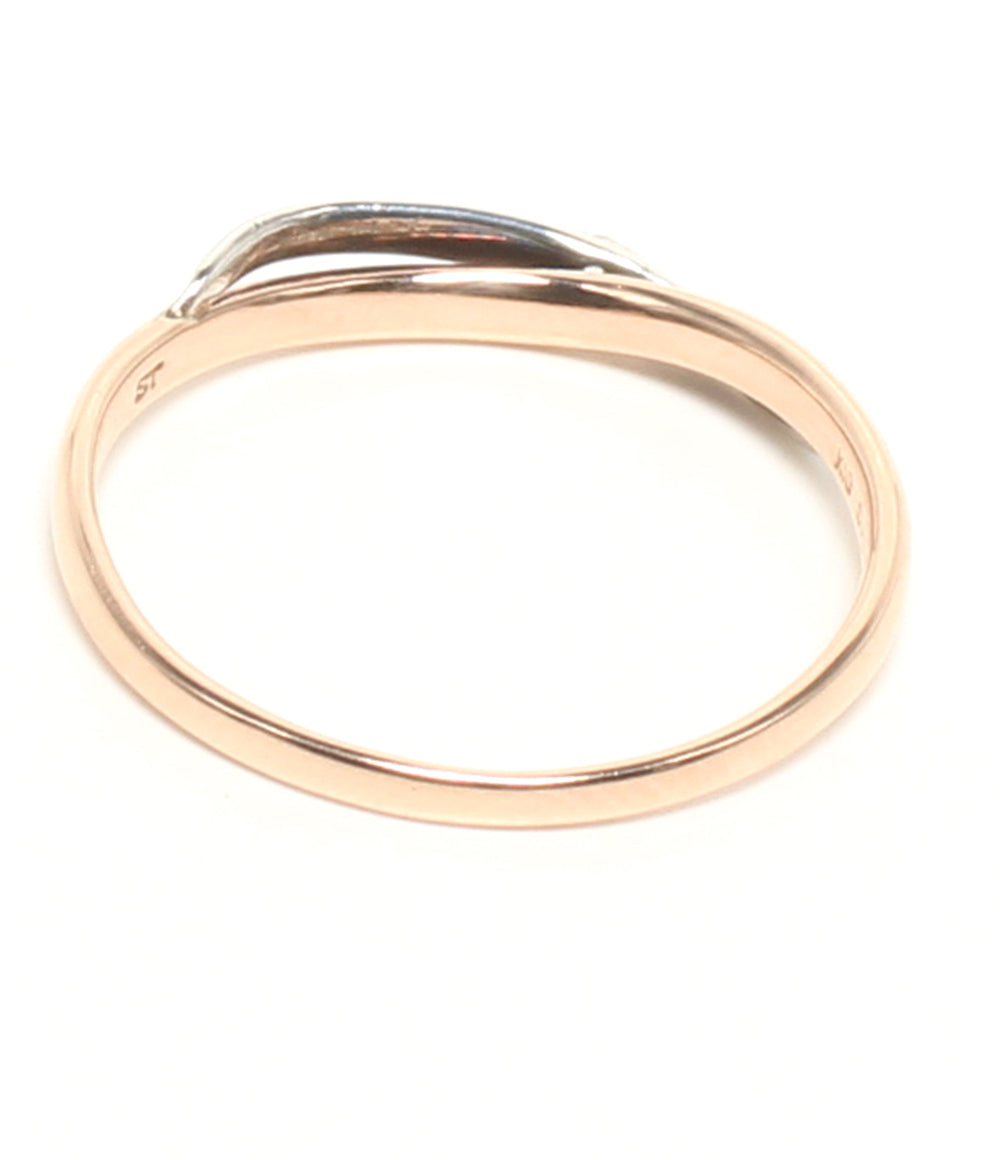 美品 Samantha Tiara リング 指輪 K10 SV950 ダイヤ 0.01ct レディース SIZE 11号 サマンサティアラ