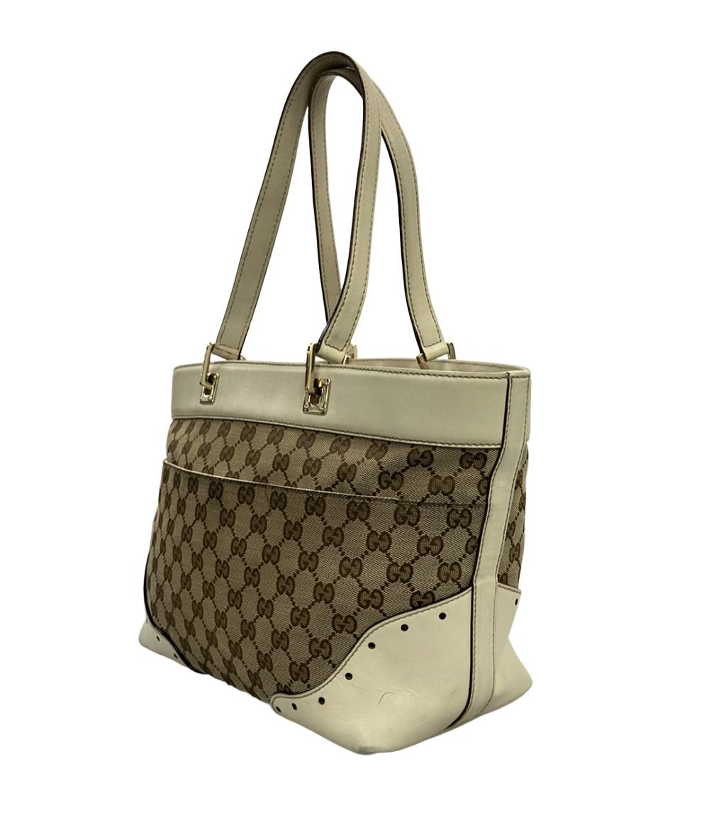 GUCCI トートバッグ レザー GGキャンバス 145993 213317 レディース 